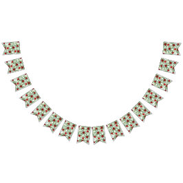 Bandeirinha Clássico Elegante de Casamento de rosa vermelha