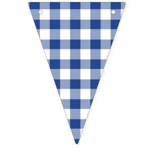 Bandeirinha Clássico Gingham True Blue