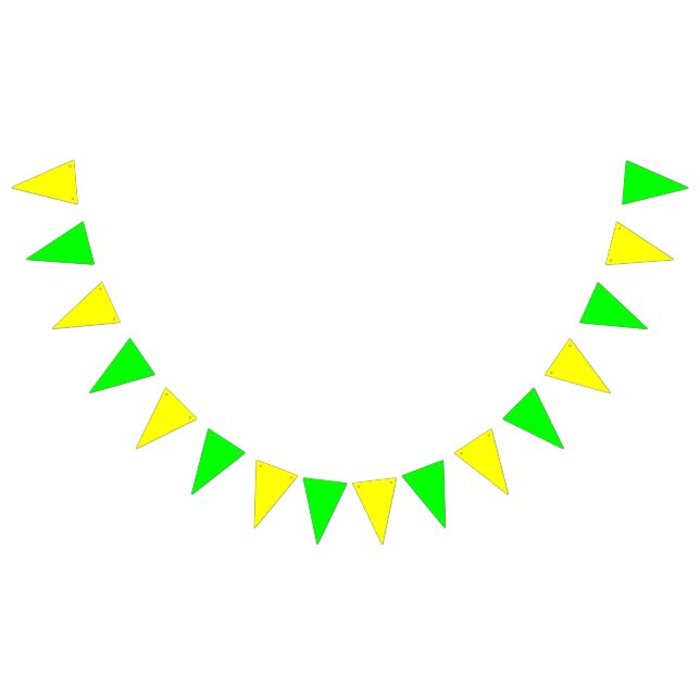 Bandeirinha Cofragem: Triangular: Limão Amarelo (Todos)