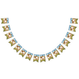 Bandeirinha Colagem de Fotos legal do Na moda Fab da Família