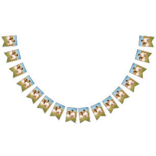 Bandeirinha Colagem de Fotos legal do Na moda Fab da Família