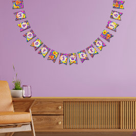 Bandeirinha Colorida Paisley Happy Sweet, 16