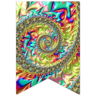 Bandeirinha Colorido Ousado Vibrante Groovy Alucinante Fractal