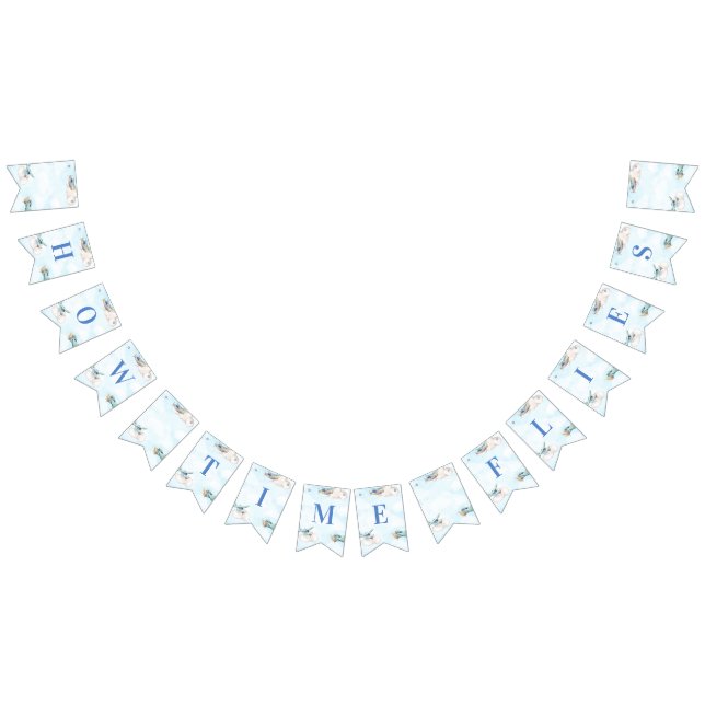 Bandeirinha Como o tempo voa o tema Viagem do plano de brinque (Todos)