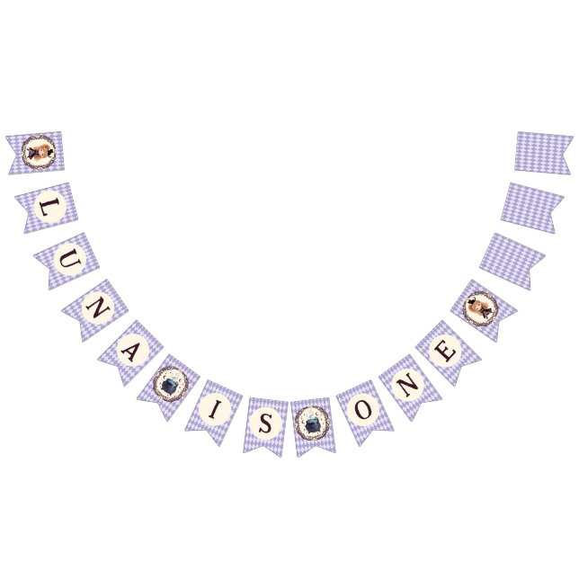 Bandeirinha Convite de Aniversário de 1 ano da Bruxinha Chibi  (Todos)