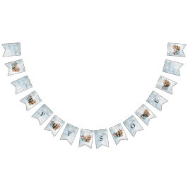 Bandeirinha Convite de chá de fraldas fardado Safari