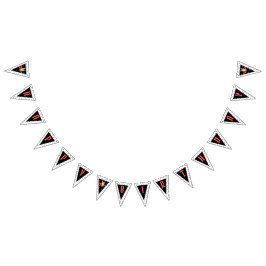 Bandeirinha Cool Punk Rockstar Birthday Bunting Flags