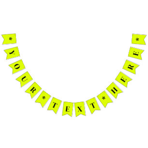 Bandeirinha Cor Sólida Chartreuse Neon Personalizado