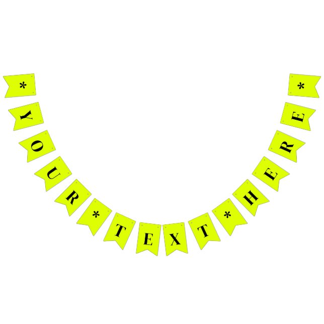 Bandeirinha Cor Sólida Chartreuse Neon | Personalizado (Todos)