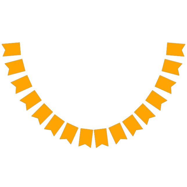 Bandeirinha Cor Sólida Neon Orange | Clássico (Todos)