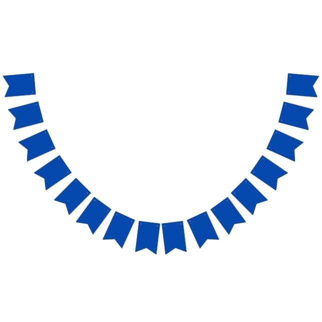 Bandeirinha Cor Sólido Azul Cobalto | Clássico | Elegante (Todos)