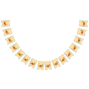 Bandeirinha Cornucopia de Ação de Graças na faixa de bunda de