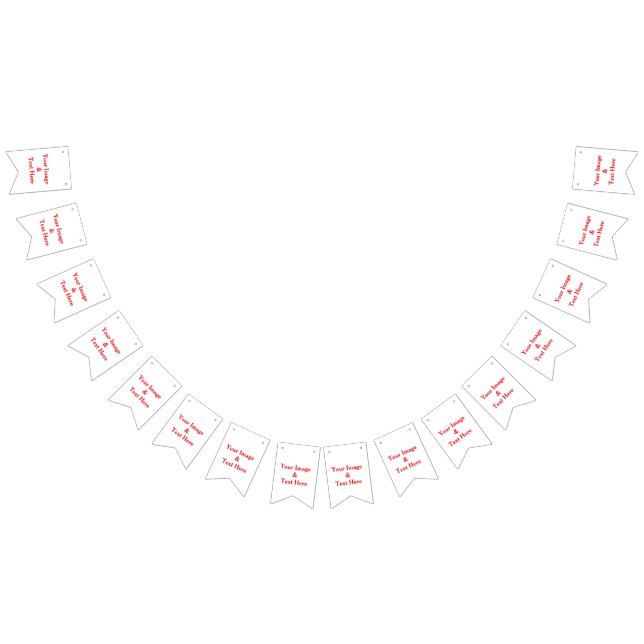 Bandeirinha Costume personalizado seus próprios foto & texto (Todos)