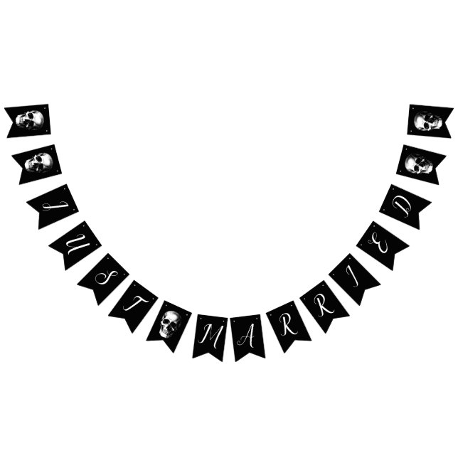 Bandeirinha Couro de Casamento de Halloween Gothic (Todos)