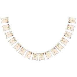 Bandeirinha Crescendo como uma garota primeiro aniversario de 