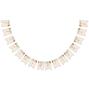 Bandeirinha Crescendo como uma garota primeiro aniversario de