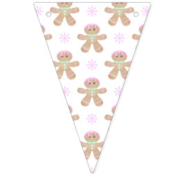 Bandeirinha Crianças Bonitas Pão de Natal Pão de Gengérpão Pad