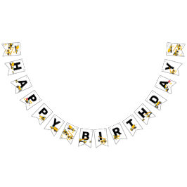 Bandeirinha Crianças de Construção Feliz Festa de Aniversário