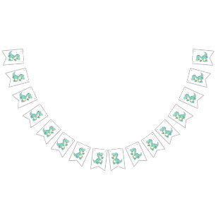 Bandeirinha Crianças Dino Mite! Dinossauro Cinto Aniversário T