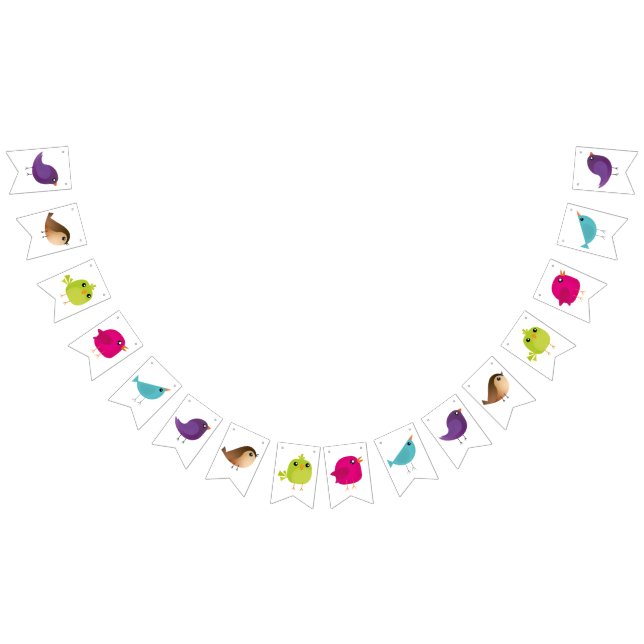 Bandeirinha Crianças, passarinho fofo (Todos)