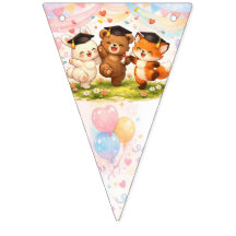 Crianças Raposa Urso Coelho Floresta Graduação