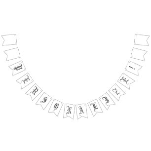 Bandeirinha Crie a sua própria faixa de sinalizador de Bunting