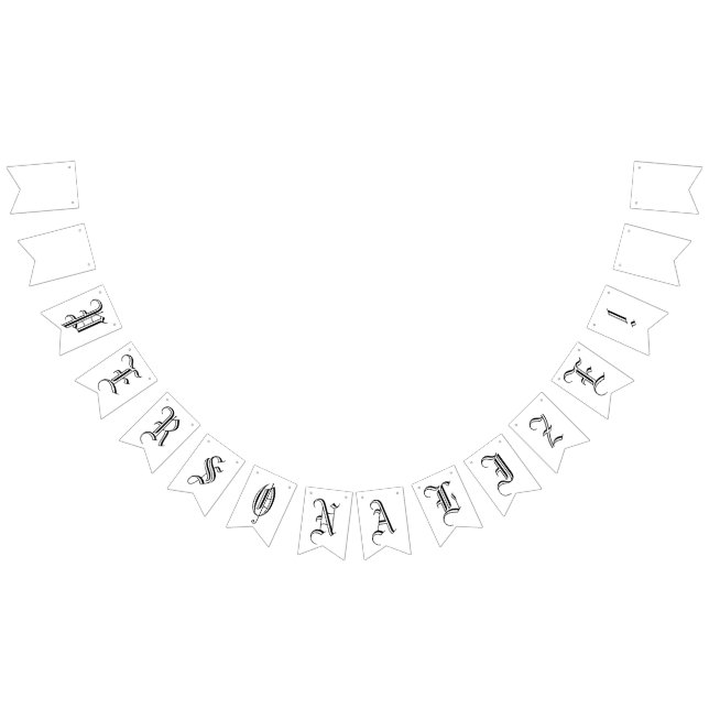 Bandeirinha Crie a sua própria faixa de sinalizador de Bunting (Todos)