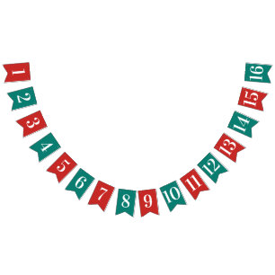 Bandeirinha CRIE-O-SEU-PRÓPRIO texto personalizado de Natal DI