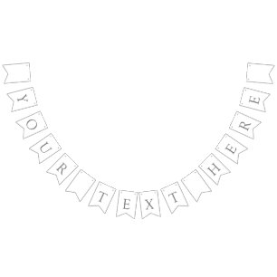 Bandeirinha Crie seu próprio banner de Bunting Party Swallowta