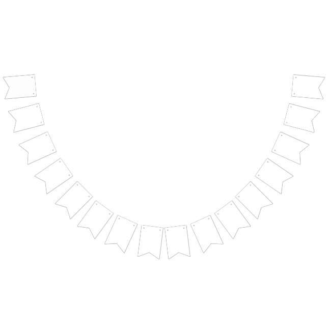 Bandeirinha Crie seu próprio personalizado branco (Todos)