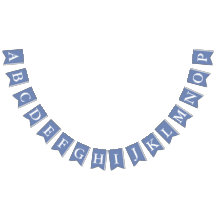 Crie sua própria letra branca fundo azul