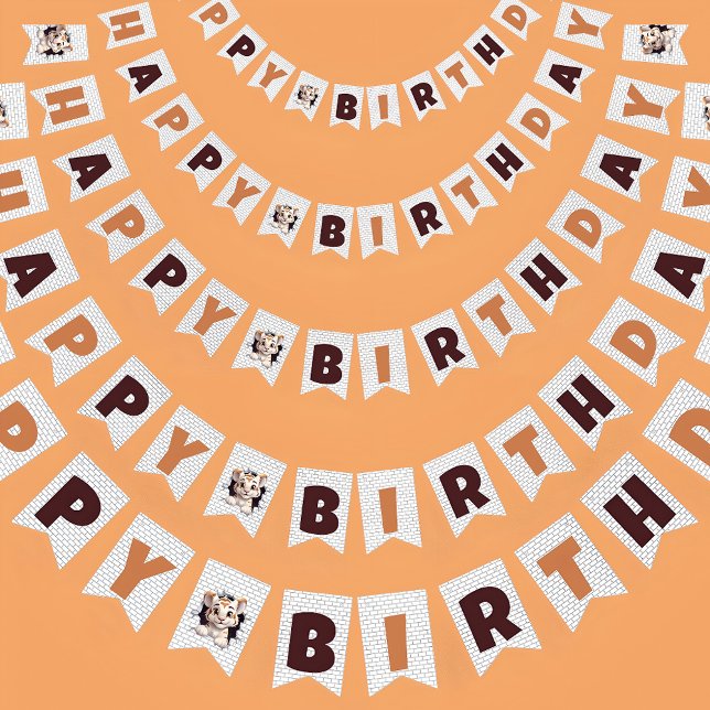 Bandeirinha Cubo De Tigre Bonito Fazendo Pico De Laranja (Criador carregado)