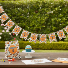 Bandeirinha Custom Birthday Sports Theme