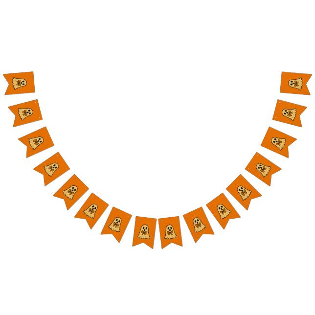 Bandeirinha Cute Ghost Halloween Bunting Banner (Todos)