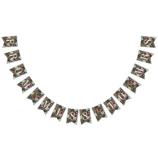 Bandeirinha Da Senhorita à Sra. Banner Marinho Tropical