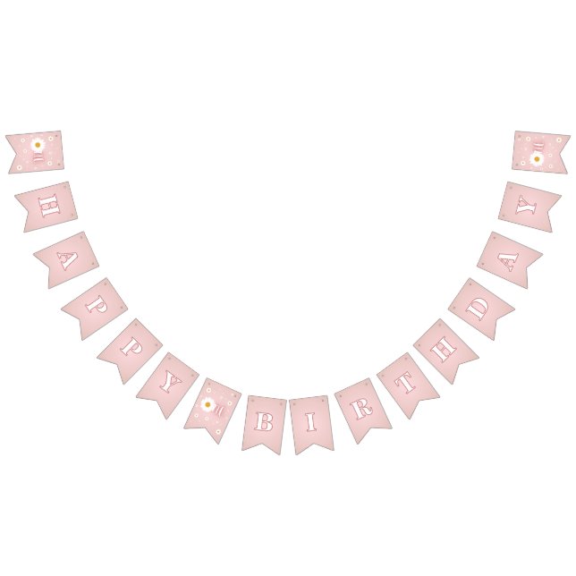 Bandeirinha Daisy 1st Birthday (Todos)