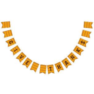 Bandeirinha Dar Banner de Ação de Graças aos Obrigados