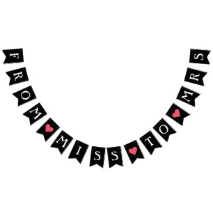 Bandeirinha Decoração de Chá de Noiva Estandarte de Festa de S