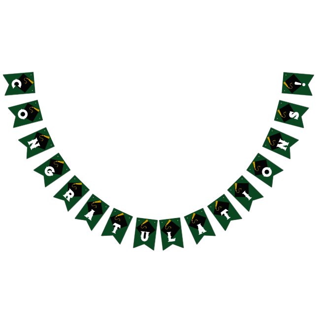 Bandeirinha Decoração de Conclusão de Curso Verde (Todos)
