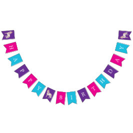 Bandeirinha Decorações de festa de aniversário de unicórnio Fe