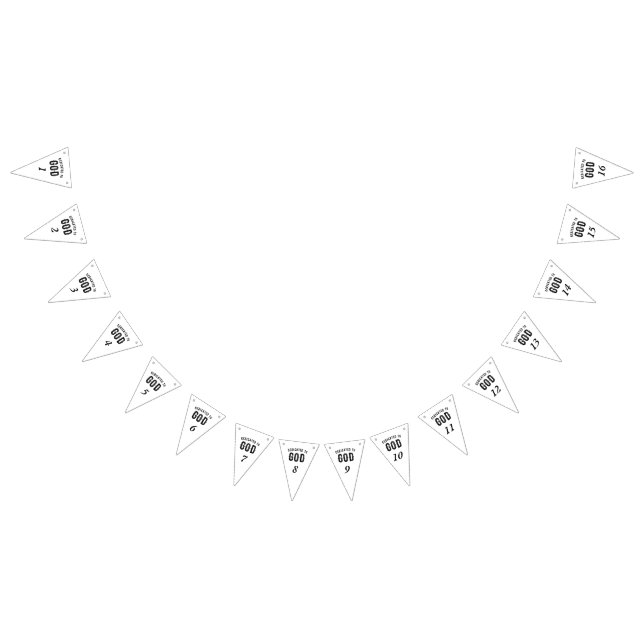 BANDEIRINHA DEDICADO A DEUS TEXTO NEGRO PERSONALIZÁVEL LEGAL (Todos)