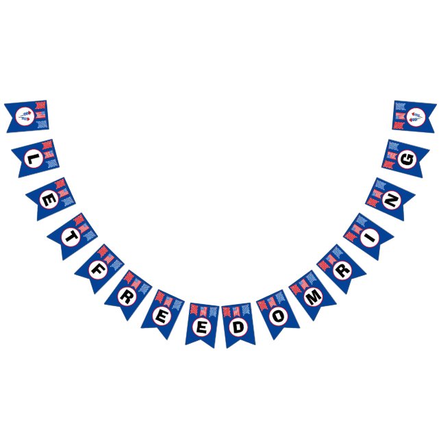 Bandeirinha Deixe a faixa de toques de liberdade (Todos)