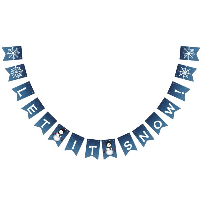 Bandeirinha Deixe-o nevar (Todos)