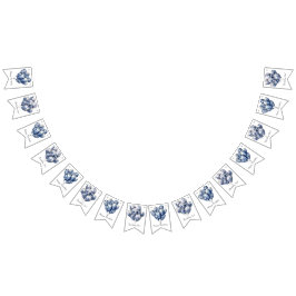 Bandeirinha Delft Blue Balloons, personalizável