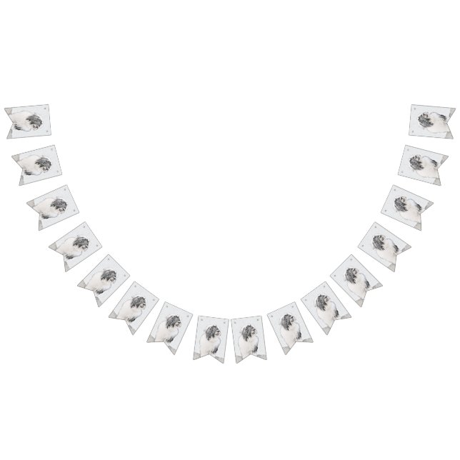 Bandeirinha Desenho Collie Com Carapaça - Arte Cachorra Origin (Todos)