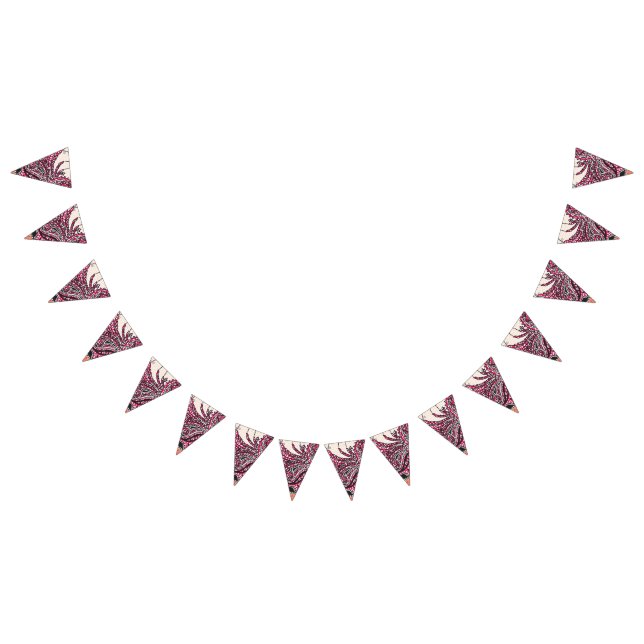 Bandeirinha Design decorativa com vermelho vívido e alfinete (Todos)