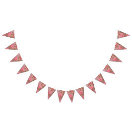 Bandeirinha Design Elegante com intrincado p floral