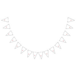 Bandeirinha Design gráfico vermelho com intrincada arte de lin