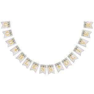 Bandeirinha Deus abençoe 6 Letras Oliveira Sai da Comunidade B