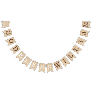 Bandeirinha Deus abençoe 7 Letras Comunidade do Batismo da Mad